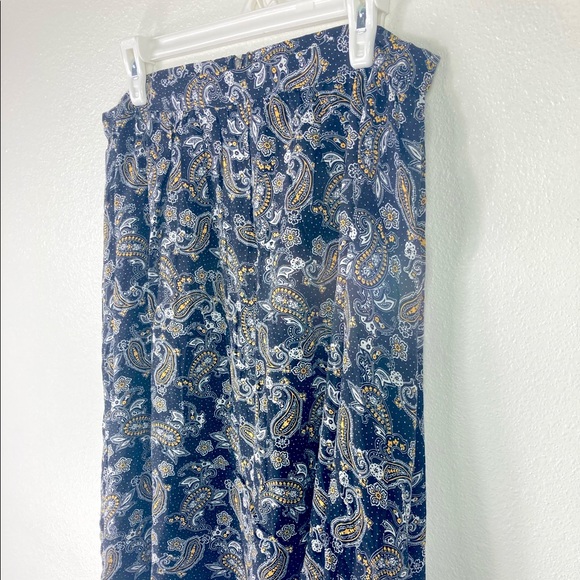 Love & Sadie Womens A Line Skater Skirt Paisley Zip Up Sz XL Boho Artsy - Picture 4 of 12